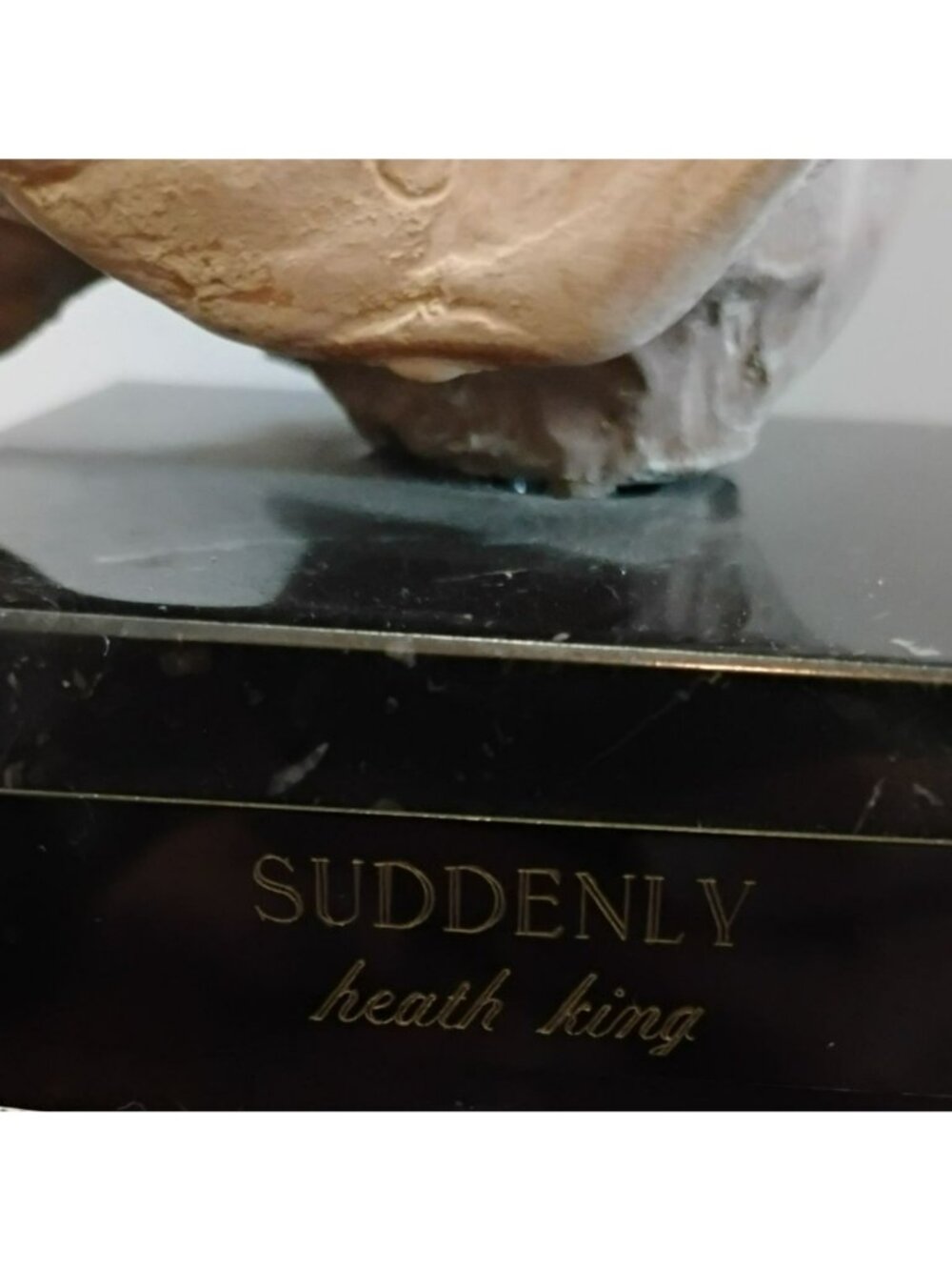 Heath King Clay Sculpture 1984 "Suddenly" Bust Signed Limited Edition 19/100 - Picture 6 of 7